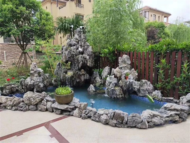 桐庐庭院假山鱼池制作方法